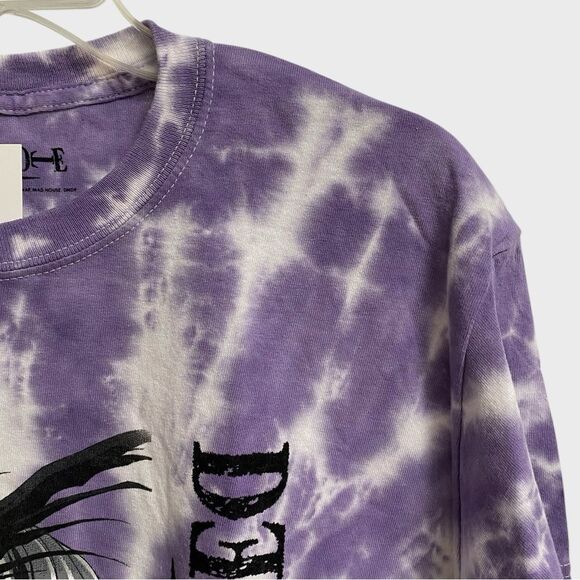 NWT Urban Outfitters Death Note Light & Ryuk Tie Dye T-Shirt Size L Purple Anime - Picture 6 of 16
